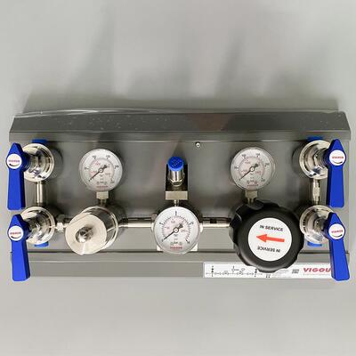 VIGOUR达肯半自动切换VSP-3AES系列不锈钢减压器防腐气路工程德国