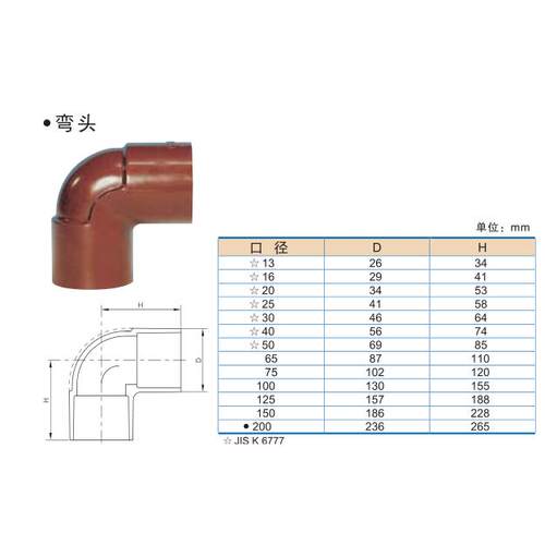 ASAHI AV旭有水管CLEAN PVC弯头日标AV超纯继手90度JIS弯头HT PVC