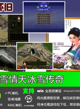 碧雪情天外传冰雪传奇简体中文PC单机角色扮演游戏软件经典怀旧