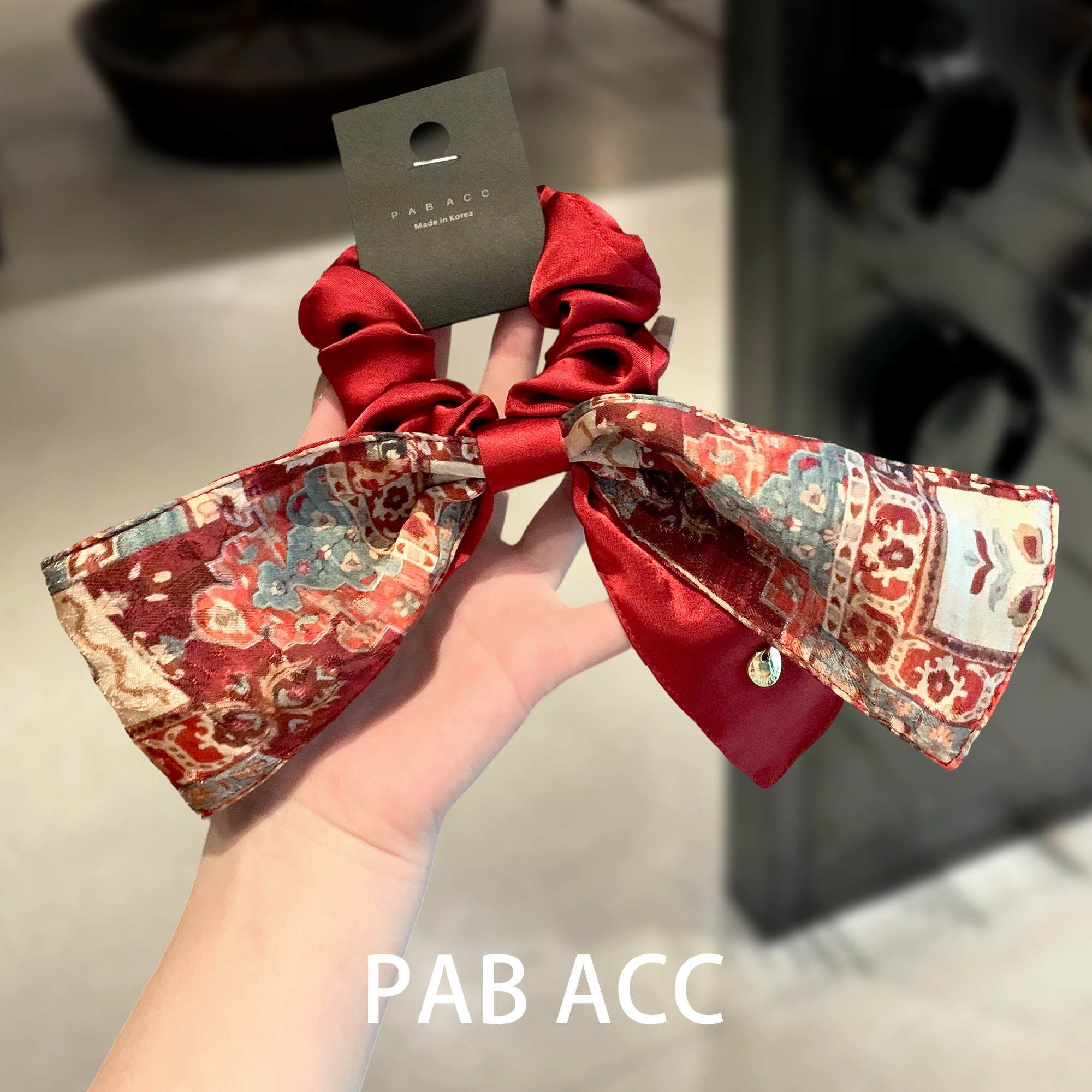 复古新中式高级感印花蝴蝶结发圈女气质大肠圈扎头发皮筋头绳发饰,饰品/流行首饰/时尚饰品新,发饰,淘宝优惠券,粉丝福利购,淘宝优惠卷