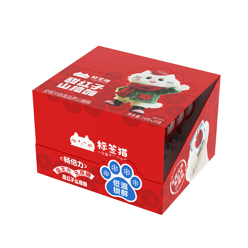 标签猫甜红子山楂酪140g/盒（10支装）