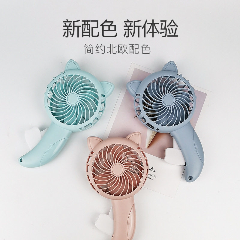 大号卡通手压风扇手持广告迷你风扇便携随身创意夏季礼品