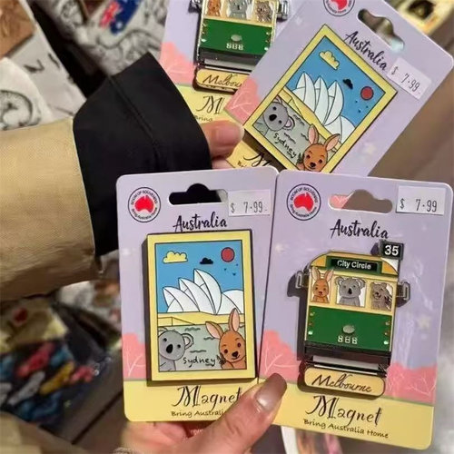 维多利亚图书馆考拉袋鼠冰箱贴