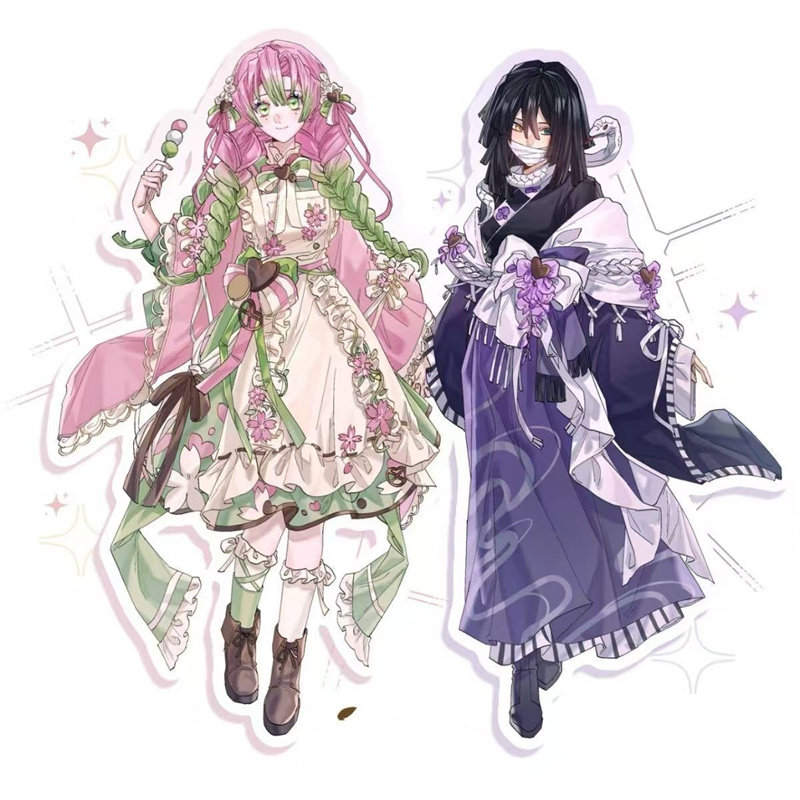 鬼灭之刃伊黑小芭内甘露寺蜜璃立牌高颜值摆件送朋友礼物动漫周边,模玩/动漫/周边/娃圈三坑/桌游,动漫徽章/立牌,淘宝优惠券,粉丝福利购,淘宝优惠卷