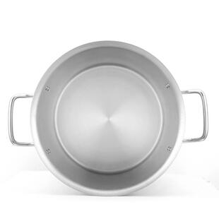 不锈钢桶带盖圆桶加厚复底桶汤锅汤桶40cm电磁炉商用大号复合底50