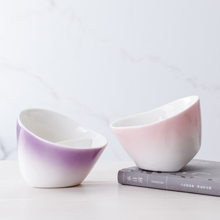 大号创意懒人泡茶杯倾斜过滤水杯办公室礼品杯LOGO定制聪明杯陶瓷