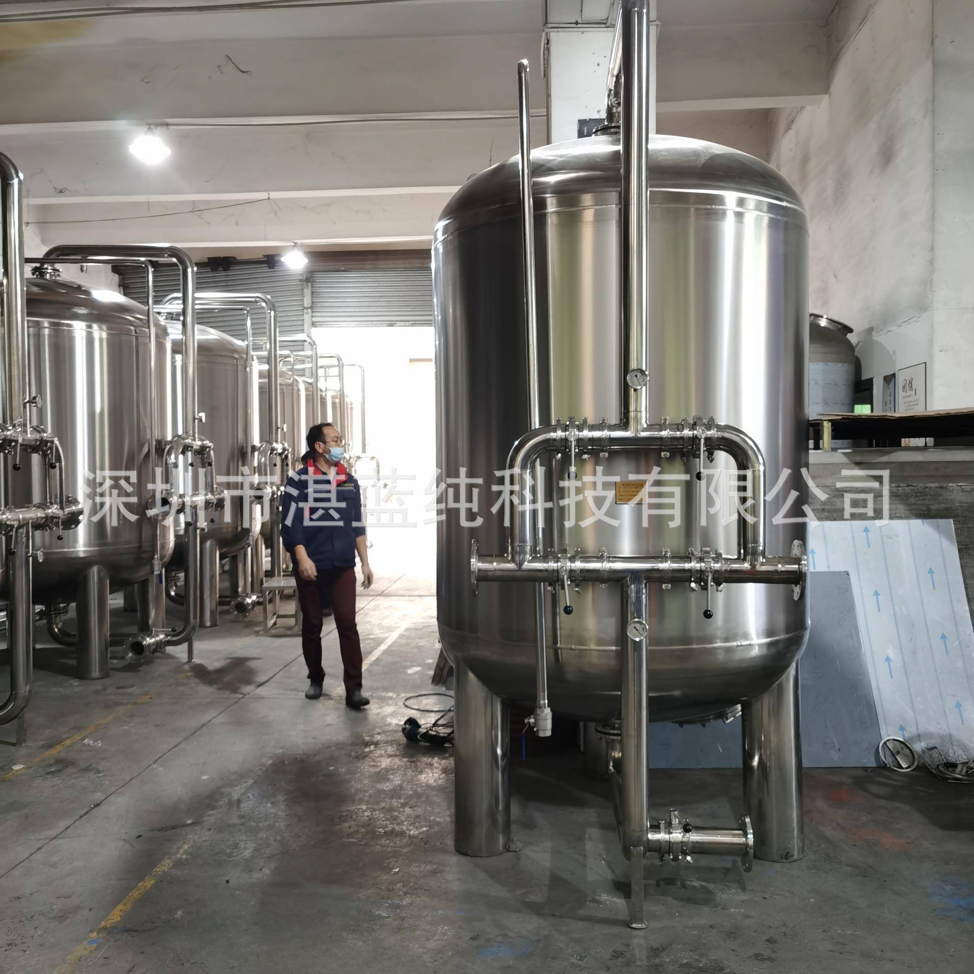 山东机械过滤器厂家供应不锈钢活性炭过滤罐自动焊接活性炭过滤罐