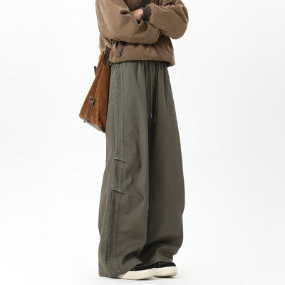 SHAPOES美式高街宽松直筒休闲裤