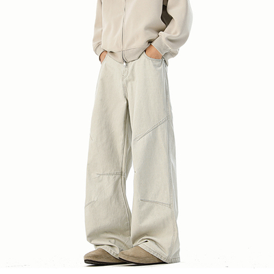 SHAPOES宽松直筒纯棉休闲裤