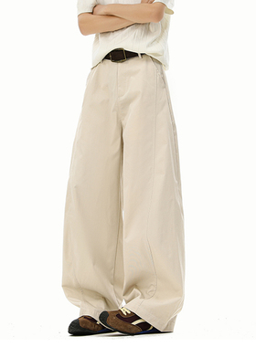 SHAPOES春秋季新款男生美式宽松直筒休闲裤男士日系潮牌阔腿长裤