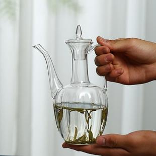 仿宋执壶贵妃壶烧水壶耐高温煮茶器电陶炉家用茶壶 耐热玻璃壶中式