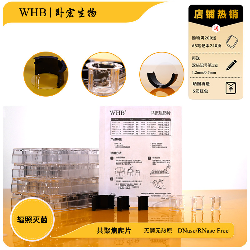 WHB生物细胞爬片共聚焦细胞圆片图片