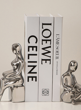 速发情侣书档书房书立摆件办客室公厅房间卧室书柜架上的装饰品摆