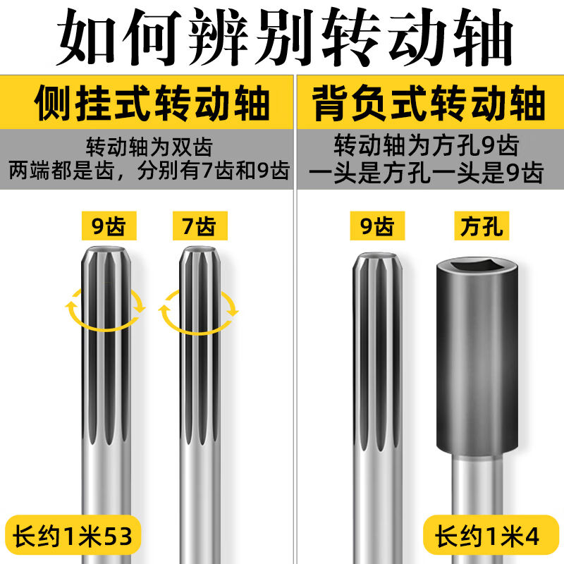 割草机配件铝管工作p杆子揹负式侧挂式2M6管28管割草机操作杆