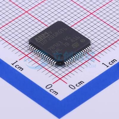 原装 单片机(MCU/MPU/SOC) STM32F205RGT6TR LQFP-64(10x10)