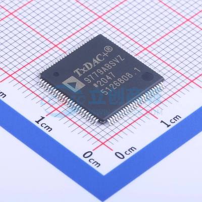 数模转换芯片DAC AD9779ABSVZ TQFP-100-EP(14x14) 原装
