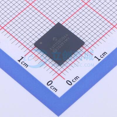 单片机(MCU/MPU/SOC) AVR128DB64-I/MR QFN-64-EP(9x9) 原装正品