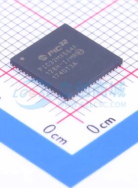 单片机(MCU/MPU/SOC) PIC32MX664F128H-I/MR QFN-64-EP(9x9) 原装