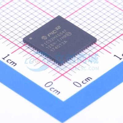 单片机(MCU/MPU/SOC) PIC32MX664F128H-I/MR QFN-64-EP(9x9) 原装