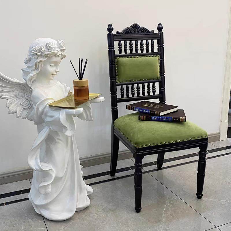 美式轻奢实木书椅客厅新古典餐椅软包靠背椅法式南洋复古风单人椅,婴童用品,其它婴童用品,淘宝优惠券,粉丝福利购,淘宝优惠卷