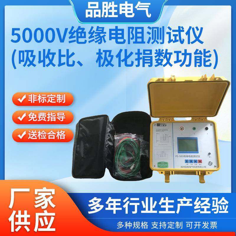 5000V数字绝缘电阻表吸收比极化指数绝缘电阻表数显高压兆欧表