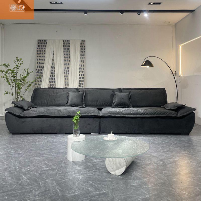 轻奢极简科技布艺沙发客厅小户型简约现代三人位直排帆船沙发新款