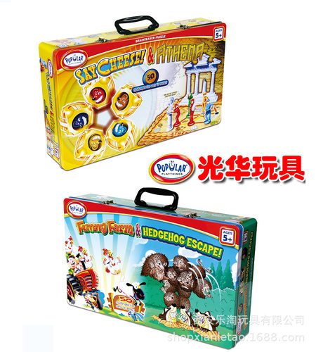 光华玩具趣味农场机灵小刺猬组合版益智桌面拼图拼板逻辑桌面游戏