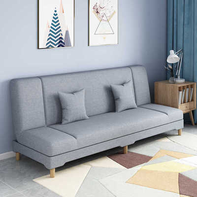 沙发小户型客厅沙发床折叠两用简易出租房用经济型懒人布艺小沙发