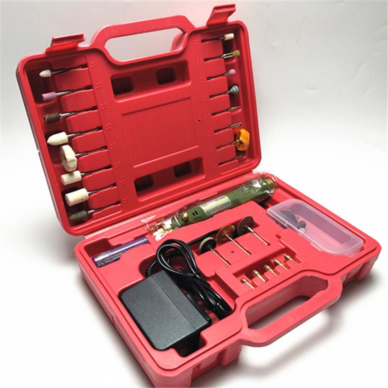 迷你电磨40PC调速雕刻机钻孔打磨抛光机除胶工具WL800微型钻