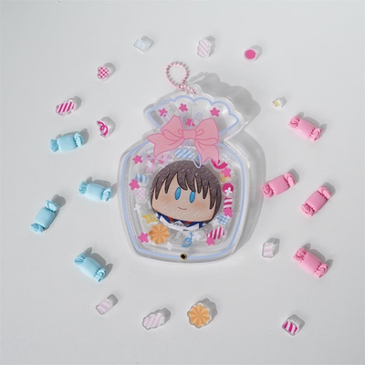 现货模玩熊原创 甜蜜星愿谷美亚克力摇摇乐吧唧套 收纳徽章展示架