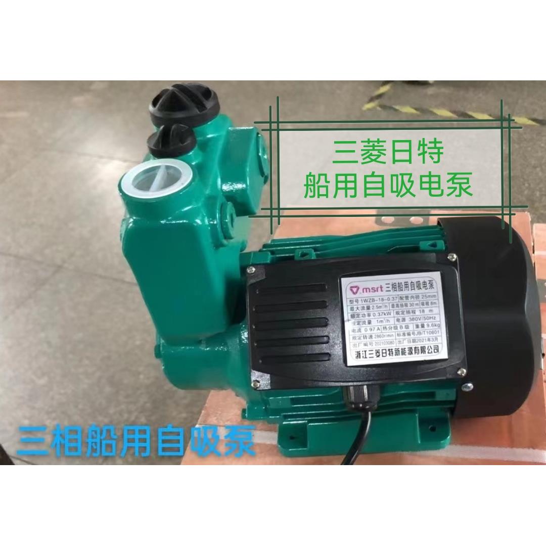 原厂发货三菱日特船用自吸电泵1WZB-18-0.37 750w 船用自吸泵