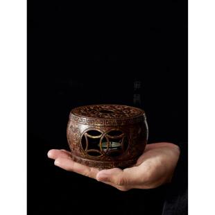 桂红中国黄铜暖茶炉蜡烛暖茶底座家用保温小炉焙茶香装置茶炉