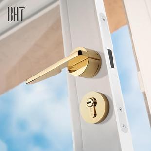 房门锁 北欧室内静音门锁现代简约卧室门锁美式 BAT