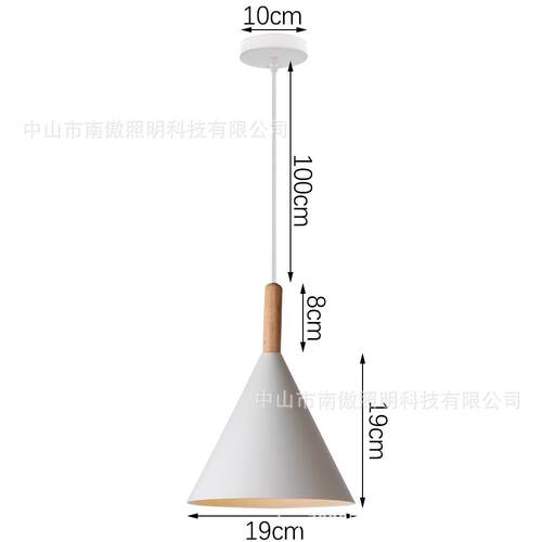 欧美现代简约餐厅吊灯轻奢床头卧室书房马卡龙可调节单头吊灯