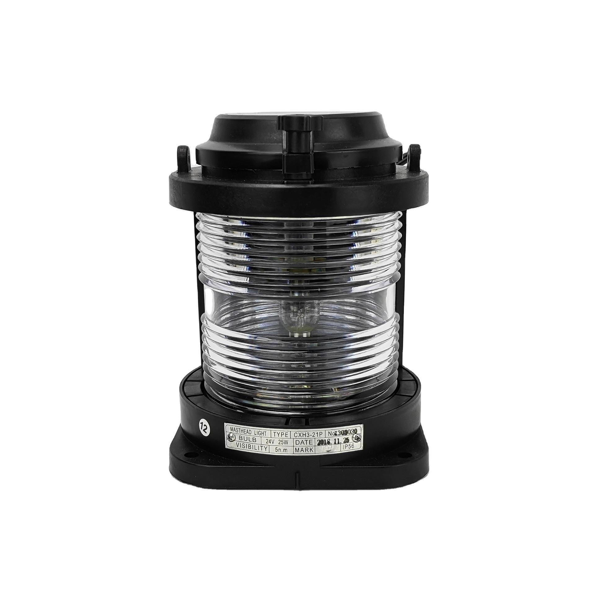厂家应CXH3-21P桅灯信号灯2V2供5前WCXH3-21P4船用全塑单层透明航