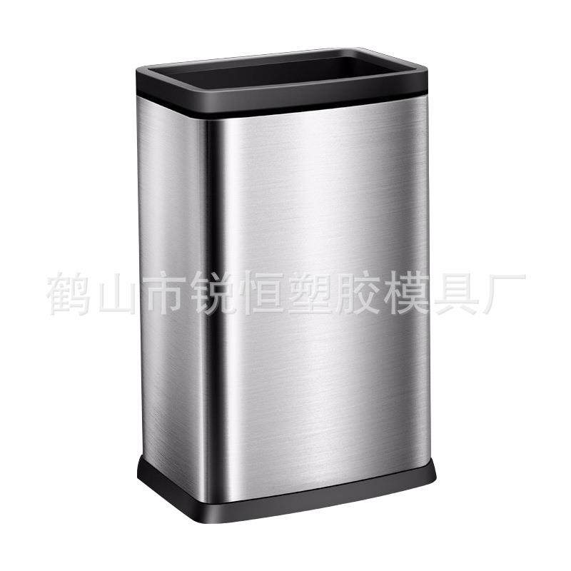 大容量不锈钢开口垃圾桶收纳桶无盖垃圾桶8828/8858,家庭/个人清洁工具,垃圾桶,淘宝优惠券,粉丝福利购,淘宝优惠卷