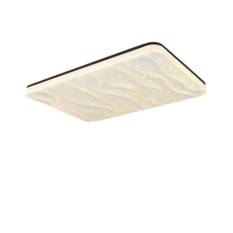 客厅灯现代简约创意新中式胡桃木餐厅房间灯led吸顶灯调光护眼