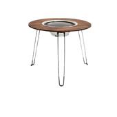 户外便携式 围炉桌烧烤桌取暖炉家野餐庭院围炉煮茶一整套折叠圆桌