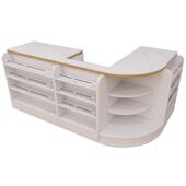 超市收银台简约展示柜烟柜酒柜一体小型吧台便利店药店转角柜台