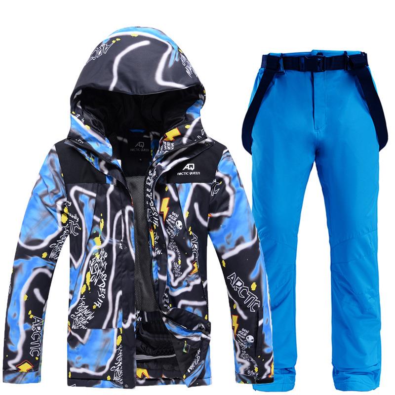 款滑雪服套装男款单板双板滑雪衣裤冬季户外保暖加厚