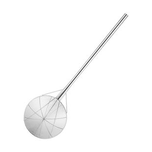 加固商用大漏勺304不锈钢食品级线漏网漏大笊篱长柄木柄捞网特厚