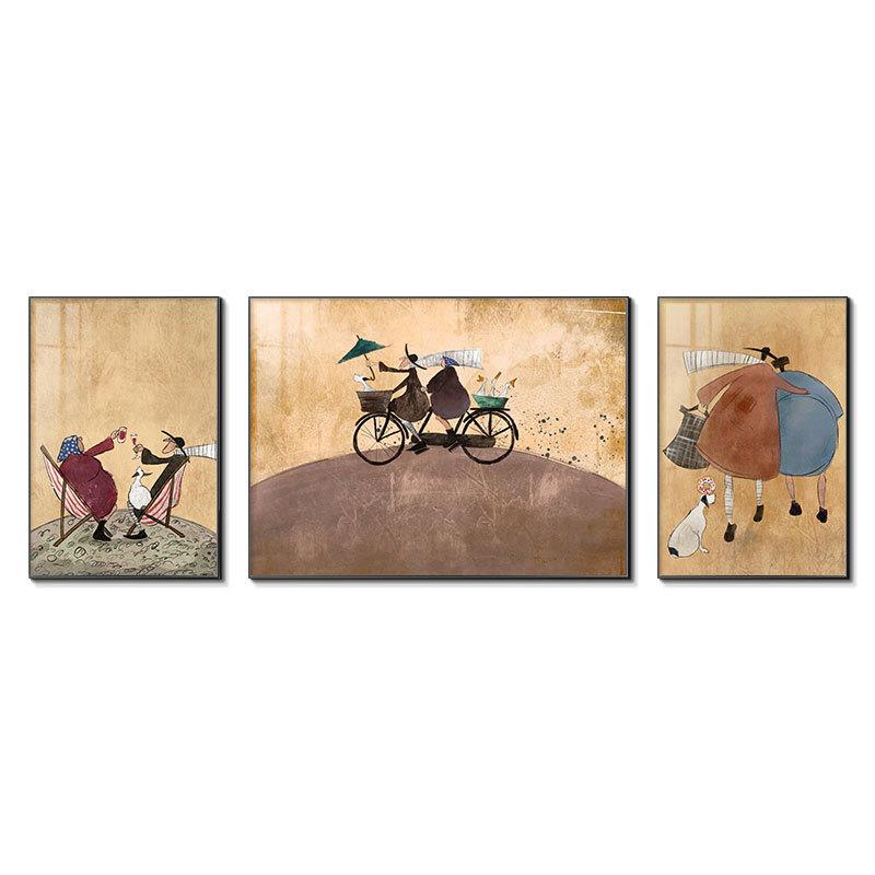 北欧客厅沙发背景墙装饰画高级感欧式墙壁画现代简约艺术挂画美式