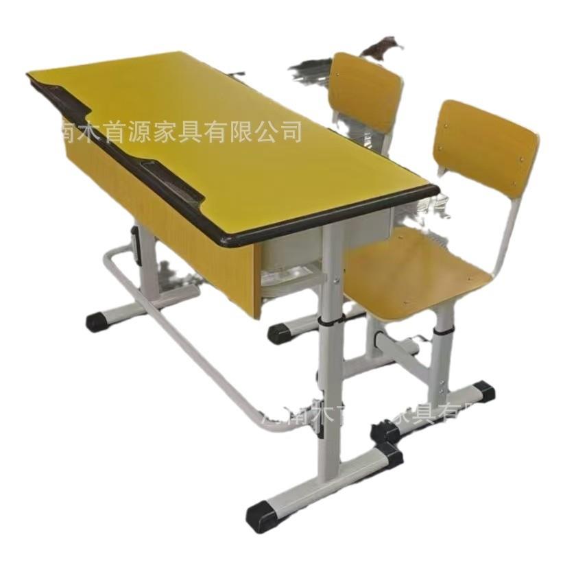 双人课桌椅学校教室中小学生桌椅培训机构学习桌补习桌椅套装