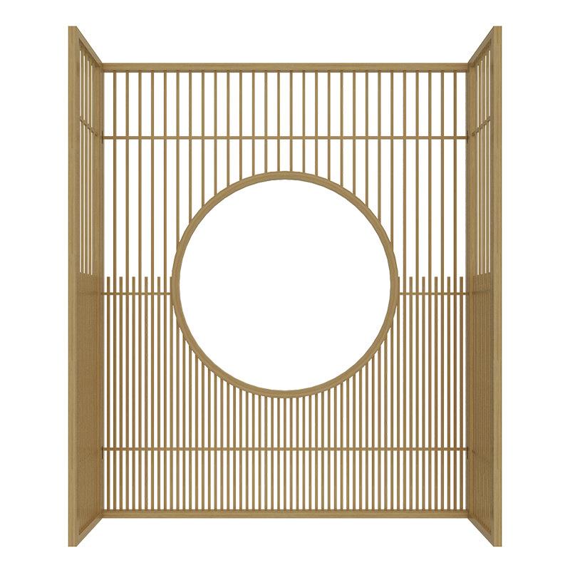 木隔断屏风客厅装饰酒店背景别墅大栅栏屏障仿古风遮挡玄关墙