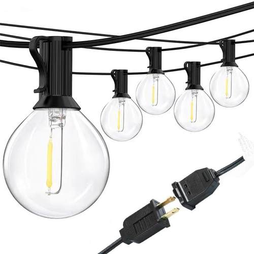 120v美规G40LED灯串户外庭院灯防水装饰灯圣诞灯节日灯