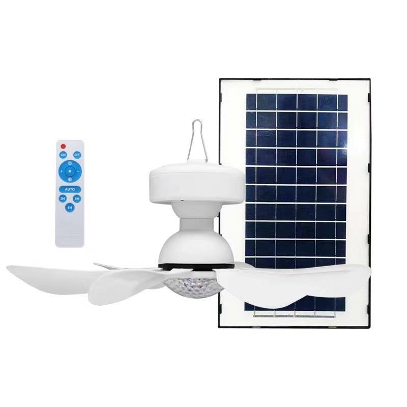 太阳能风太扇灯充户外露营多吊功能遥控风扇阳能扇电风扇