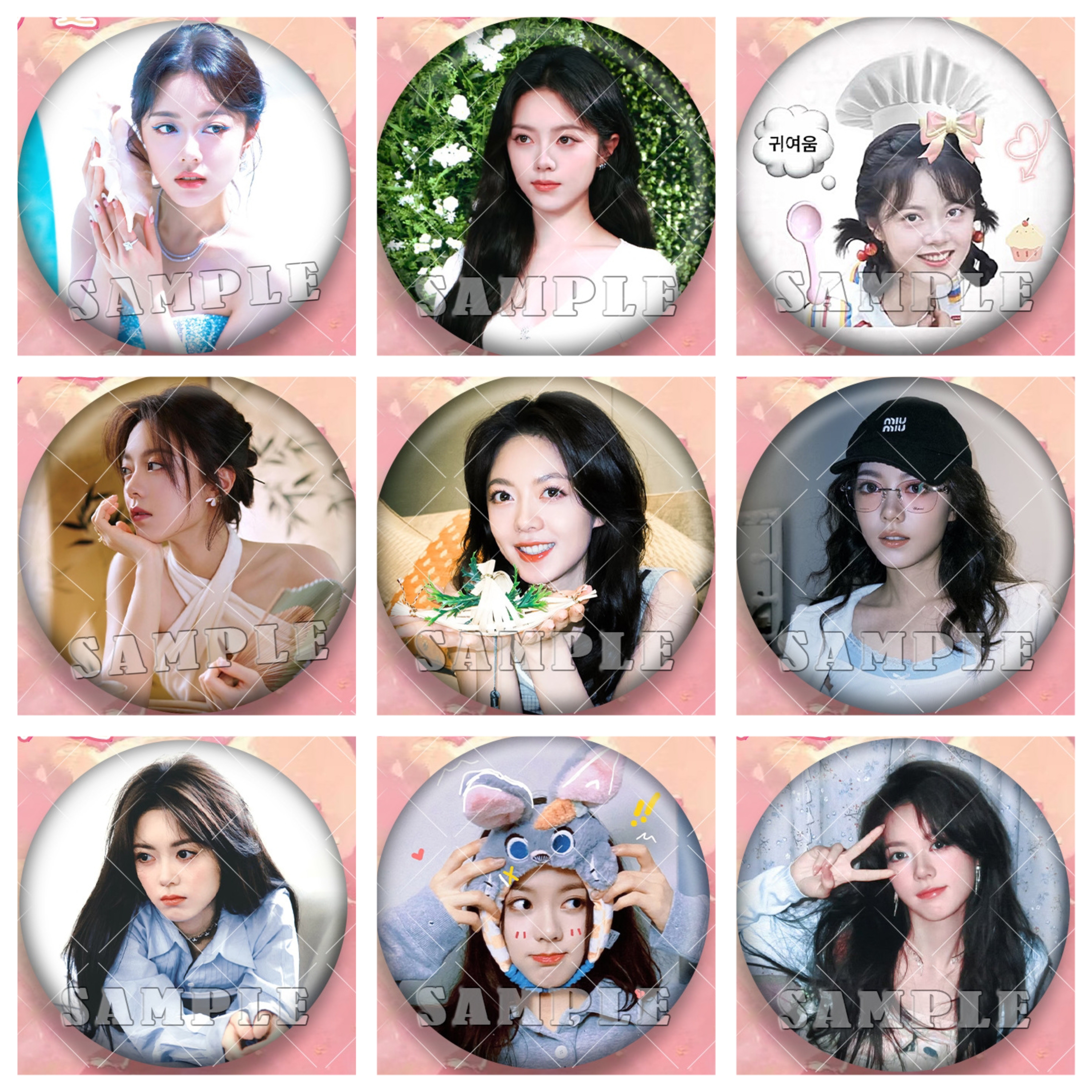 赵今麦周边吧唧明星爱豆粉丝应援镭射徽章马口铁谷子痛包书包挂件