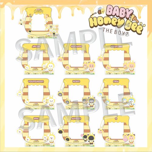 THE BOYZ 新款卡通插卡相框双插立牌小卡收纳包包饰品明星周边