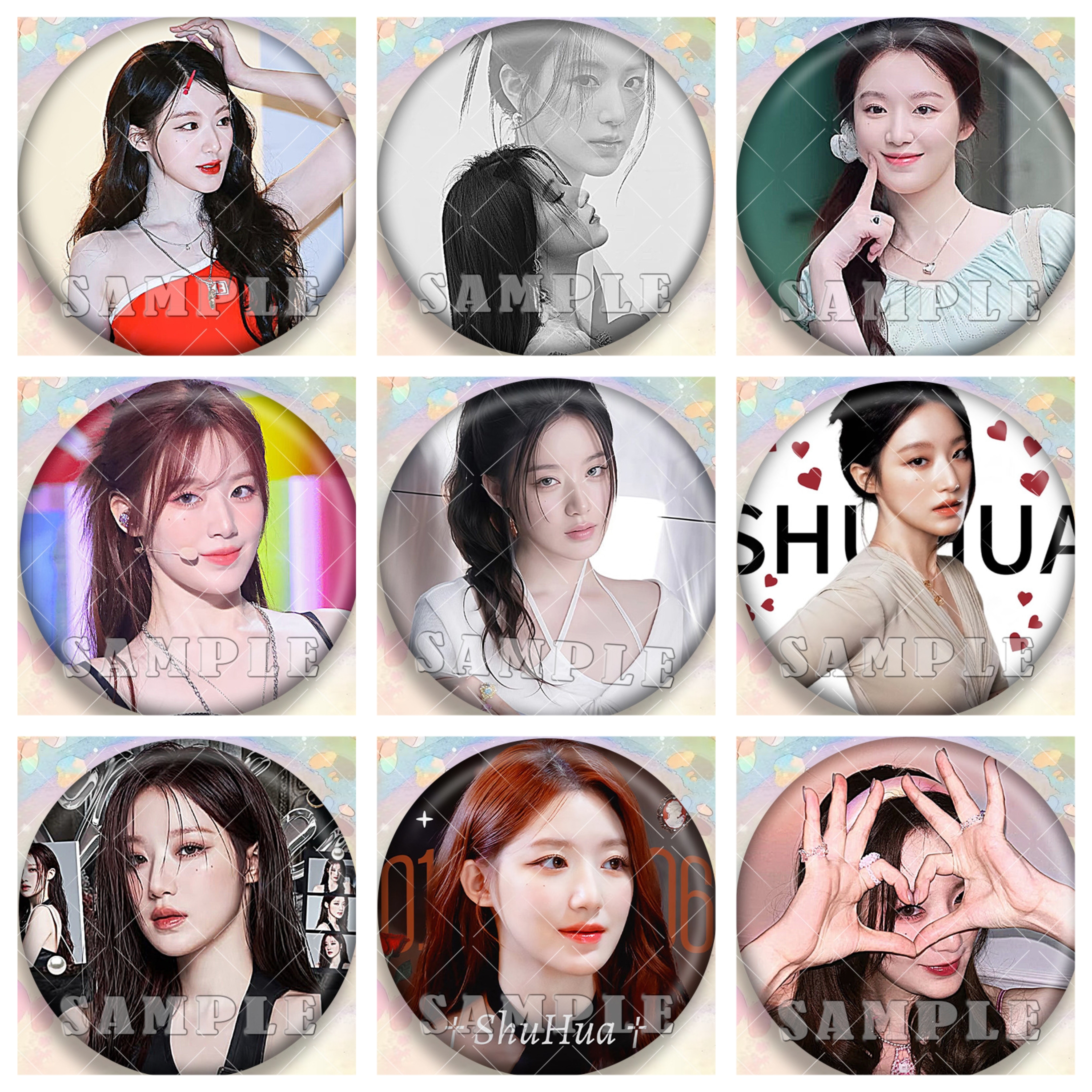 (G)IDLE叶舒华周边粉丝应援吧唧徽章马口铁胸针胸章谷子书包挂件