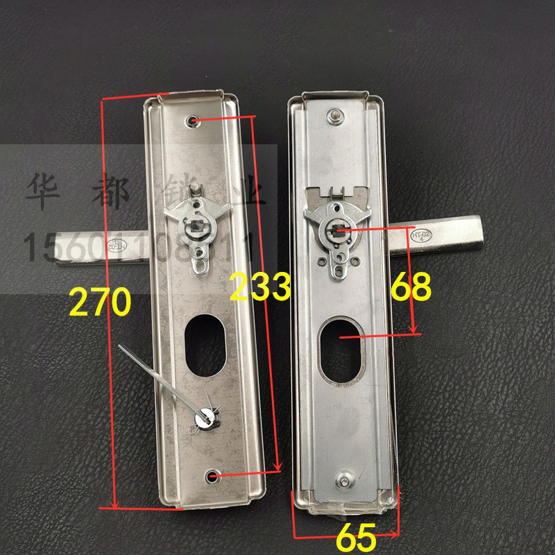 防盗门1207/1528家用门拉手 240*24常规锁体 超B级锁芯大门锁套装